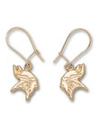 10K GOLD VIKINGS EARRINGS